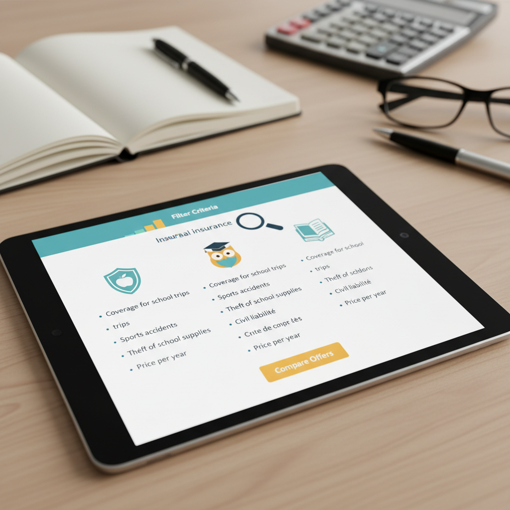 Comparateur d’assurance scolaire : quels critères pour faire le bon choix